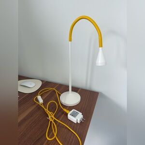 IKEA Modern Yellow and White Desk Lamp